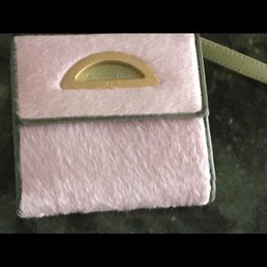 Christian Dior  Pony Hear Leather Wallet  Pink
